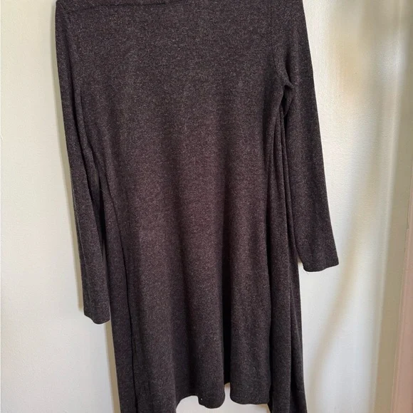 Joseph Ribkoff Charcoal Draped Dress - Picture 9 of 11